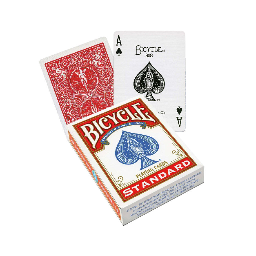 Jeu de 54 cartes Bicycle Dos Rouge format Poker
