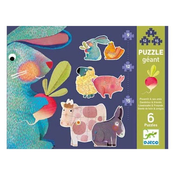 PUZZLE GEANT "PISSENLIT ET SES AMIS"