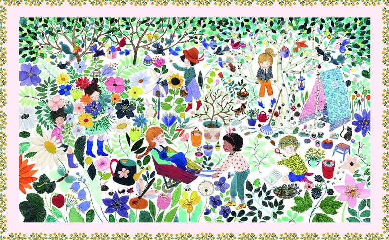 Puzzle Djeco Puzzle enfant Jeux au jardin 100 pièces